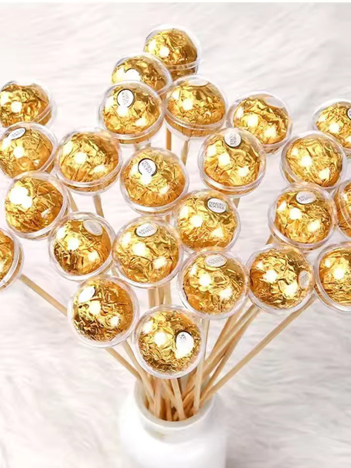 10Pcs Transparent Ball Spheroid Chocolate Candy Box DIY Candy Bouquet Tray For Birthday Wedding Party Decoration