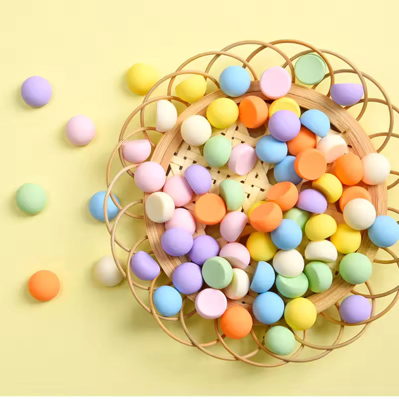 10 pcs Resin Simulation Candy Granule Flatback Kawaii Crafts Embellishment for Scrapbooking Hair Earring Accessories